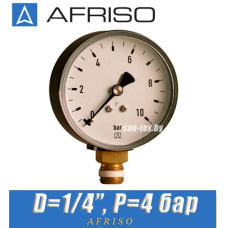 Манометр Afriso RF 63 512 D1/4" P=4 bar