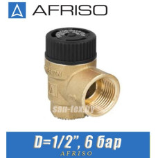 Предохранительный клапан Afriso MSS D1/2" 6 бар