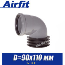 Угол с восстановителем раструба Airfit D90x110 мм Угол с восстановителем раструба Airfit D90x110 мм