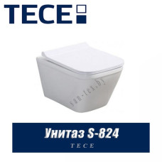 Подвесной унитаз с крышкой TECE S-824