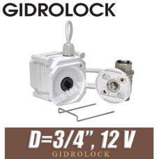 Кран шаровой Gidrolock ULTIMATE 12V G-LOCK 3/4" BS с электроприводом