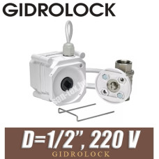 Кран шаровой Gidrolock ULTIMATE 220V G-LOCK 1/2" BS с электроприводом