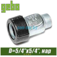 Муфта ремонтная оцинкованная Gebo 1 1/4", нар 