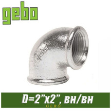 Угол оцинкованный Gebo 2" вн/вн