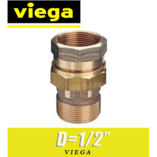 Американка бронзовая Viega D1/2"
