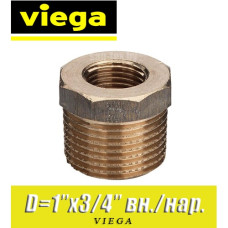 Футорка бронзовая Viega D1"x3/4", вн./нар.