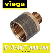 Переход бронзовый Viega D3/4"x1", нар./вн.