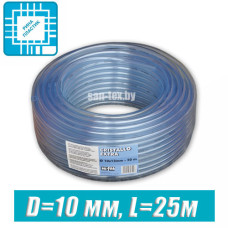 Шланг ПВХ  пищевой, технический D=10 мм, 25 м