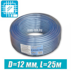 Шланг ПВХ пищевой, технический D=12 мм, 25 м