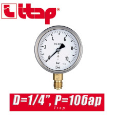 Манометр Itap D1/4" P=10 bar
