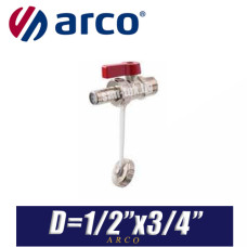 Кран дренажный Arco LOCKSHIELD D1/2"x3/4"