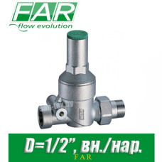 Регулятор давления FAR FA 2830 12 D1/2", вн./нар. (без манометра)