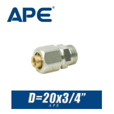 Переход цанговый APE D20x3/4", нар.