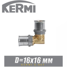 Угол под пресс Kermi x-net D16x16 мм