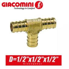 Тройник Giacoquest D=1/2"-1/2"-1/2"