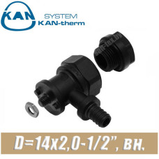 Отвод KAN-therm Push PPSU D=14x2,0-1/2”, вн.