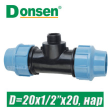 Тройник ПЭ Donsen D=20x1/2"x20, нар. Тройник ПЭ Donsen D=20x1/2"x20, нар.