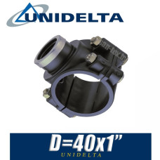 Хомут полиэтилен Unidelta D40х1"