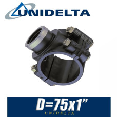 Хомут полиэтилен Unidelta D75х1"