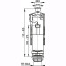 Сливной механизм Alcaplast A2000 со стоп-кнопкой