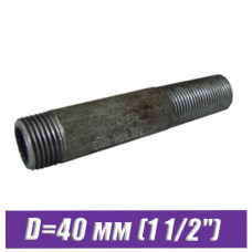 Сгон стальной оцинкованный D=40 мм (1 1/2")