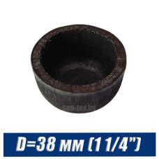 Заглушка стальная черная D=38 мм (1 1/4")
