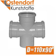 Крестовина канализационная Ostendorf D110x90 град.