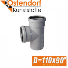 Тройник канализационный Ostendorf D110x90 град.