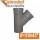 Тройник канализационный Ostendorf D50x45 град.