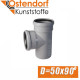 Тройник канализационный Ostendorf D50x90 град.