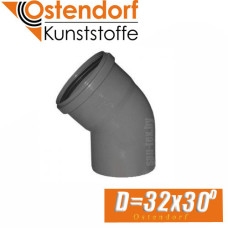 Угол канализационный Ostendorf D32x30 град.