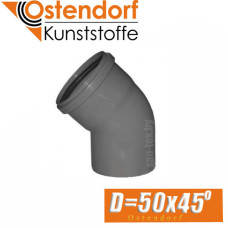 Угол канализационный Ostendorf D50x45 град.