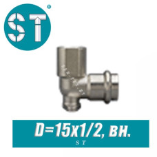 Водорозетка с креплением ST D=15x1/2, вн.