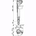 Впускной механизм Alcaplast A17 D1/2" (нижний)